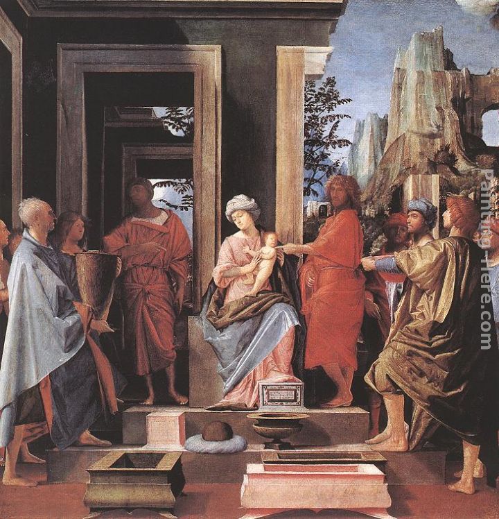 Adoration of the Magi painting - Bramantino Adoration of the Magi art painting